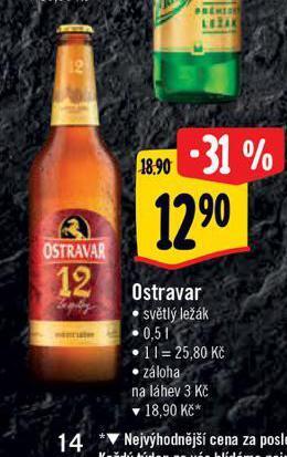 Albert Pivo ostravar nabídka