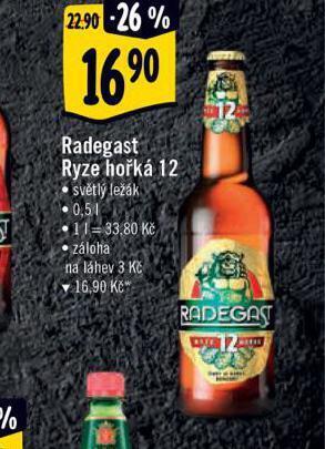 Albert Pivo radegast ryze hořká 12 nabídka