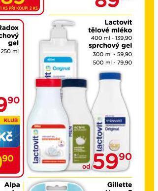 TOP drogerie Lactovit tělové mléko nabídka