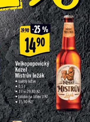 Albert Velkopopovický kozel mistrův ležák nabídka