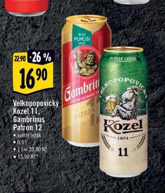 Albert Pivo velkopopovický kozel 11 nabídka
