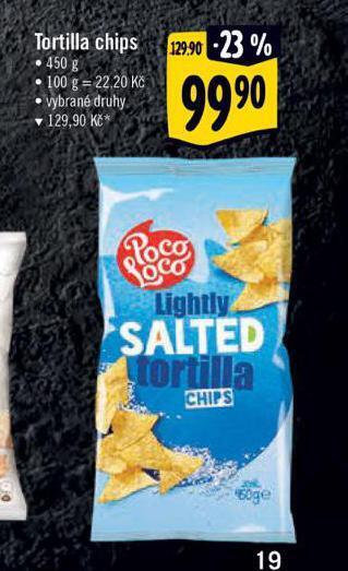 Albert Tortilla chips nabídka