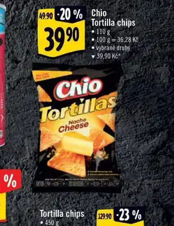 Albert Chio tortilla chips nabídka