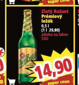 Norma Pivo zlatý bažant prémiový ležák nabídka