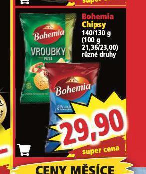 Norma Bohemia chipsy nabídka