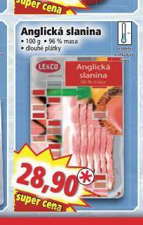 Norma Anglická slanina nabídka
