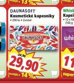Norma Daunasoft kosmetické kapesníky nabídka
