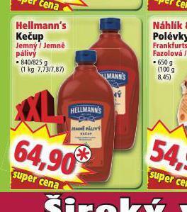 Norma Hellmann´s kečup nabídka