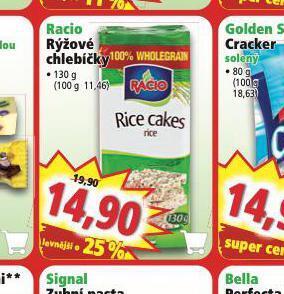 Norma Racio rýžové chlebíčky nabídka