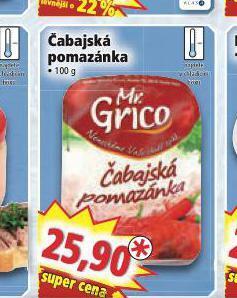 Norma Čabajská pomazánka nabídka