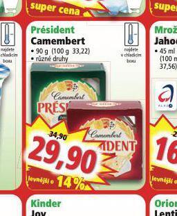 Norma Président camembert nabídka