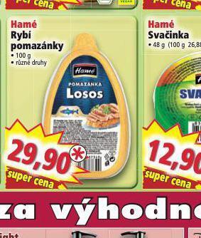 Norma Hamé rybí pomazánky nabídka