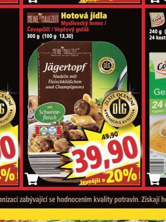 Norma Hotová jídla nabídka