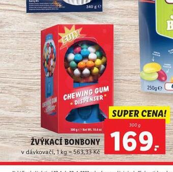 Lidl Žvýkací bonbony nabídka