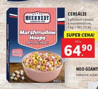Lidl Cereálie nabídka