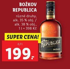 Lidl Božkov republica nabídka