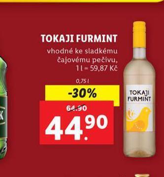 Lidl Tokaji furmint nabídka