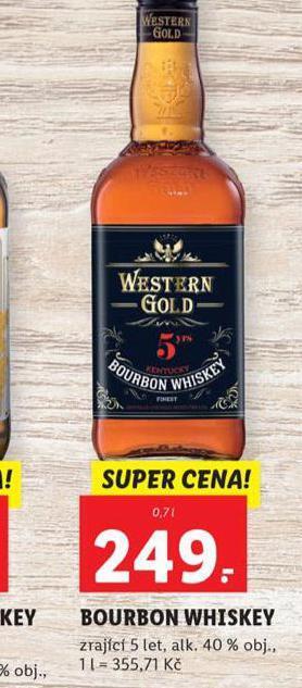 Lidl Bourbon whiskey nabídka