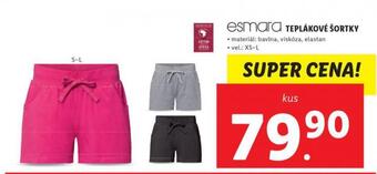 Lidl Teplákové šortky nabídka