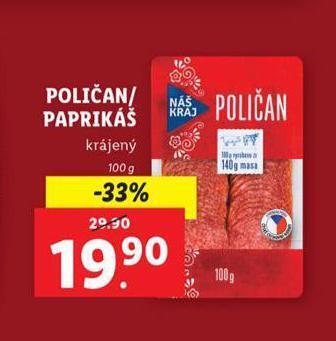 Lidl Paprikáš nabídka