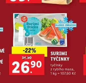 Lidl Surimi tyčinky nabídka