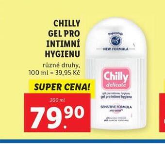 Lidl Chilly gel pro intimní hygienu nabídka