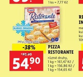 Lidl Pizza ristorante nabídka