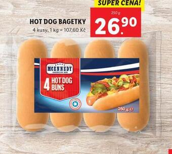 Lidl Hot dog bagetky nabídka