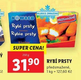 Lidl Rybí prsty nabídka
