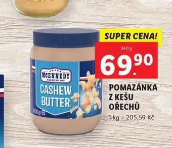Lidl Pomazánka z kešu ořechů nabídka