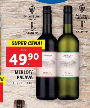 Lidl Pálava nabídka