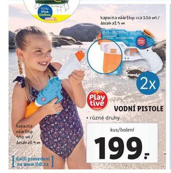 Lidl Vodní pistole nabídka