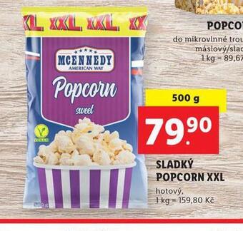 Lidl Sladký popcorn nabídka