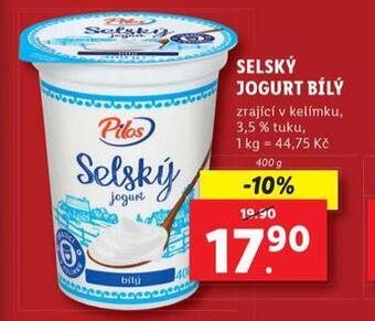 Lidl Selský jogurt nabídka