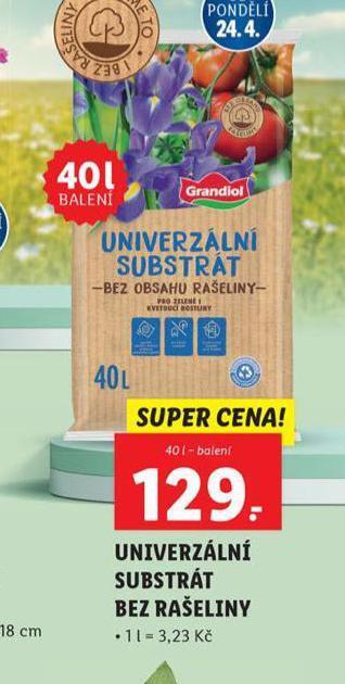 Lidl Univerzální substrát bez rašeliny nabídka