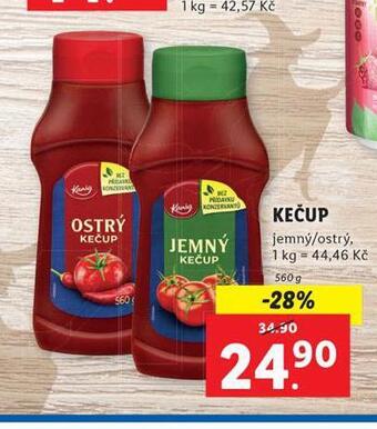 Lidl Kečup nabídka