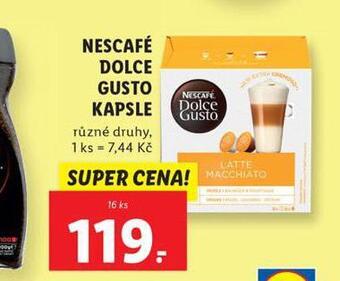 Lidl Kávové kapsle dolce gusto nabídka