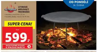Lidl Litinová grilovací trojnožka nabídka