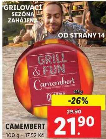 Lidl Camembert, 125 g nabídka