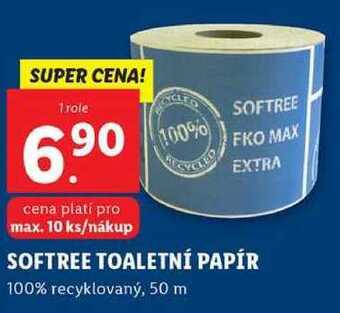 Lidl Softree toaletní papír, 1 role nabídka