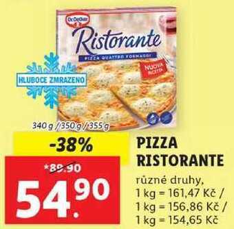 Lidl Pizza ristorante, 340 g/350 g/355 g nabídka