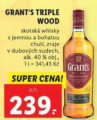 Lidl Grant's triple wood, 0,7 l nabídka