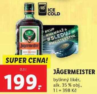 Lidl Jägermeister, 0,5 l nabídka