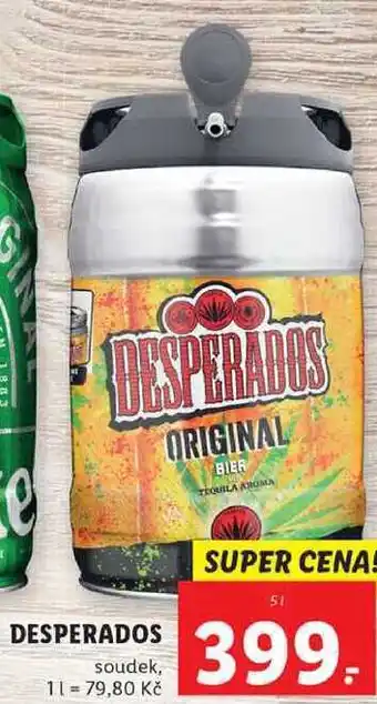 Lidl Desperados soudek, 5 l nabídka