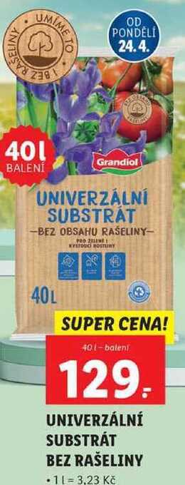 Lidl Univerzální substrát bez rašeliny, 40 l nabídka