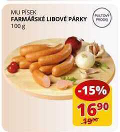 Flop Farmářské libové párky 100 g nabídka
