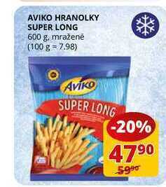 Flop Aviko hranolky super long 600 g nabídka