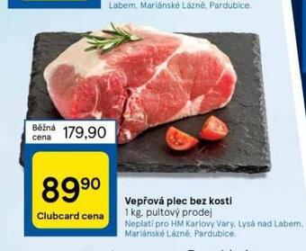 Tesco Vepřová plec bez kosti nabídka