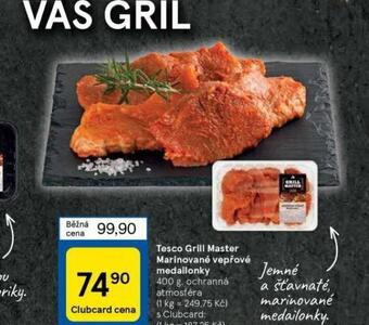 Tesco Tesco grill master marinované vepřové medailonky nabídka