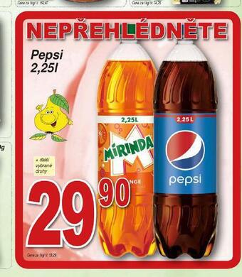 Hruška Pepsi nabídka